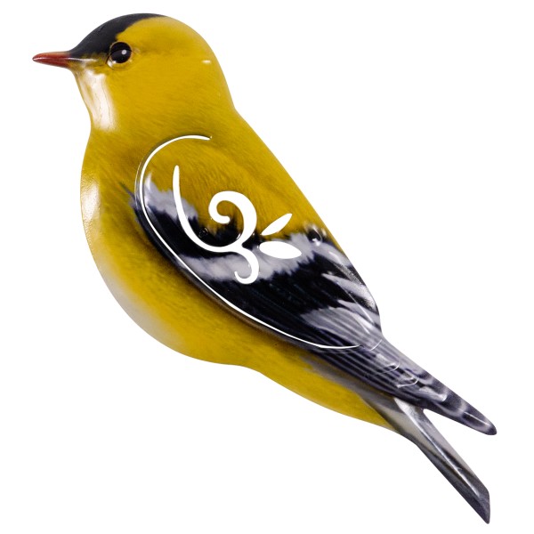 Wanddeko Metall 31cm Goldfinch
