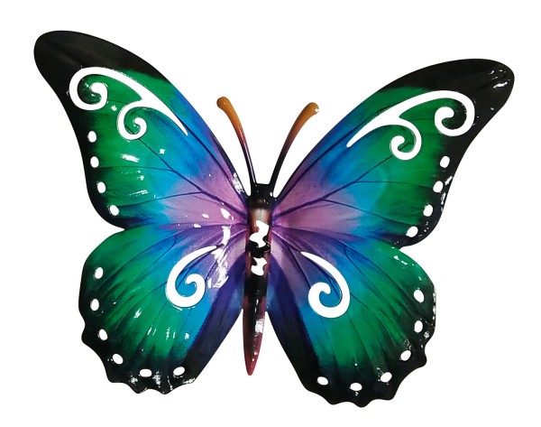 Wanddeko Metall 24cm Butterfly GRADIANT