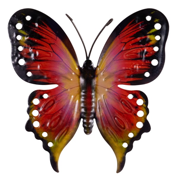 Wanddeko Metall 22cm Butterfly ORA ALBATROS (4Stk)