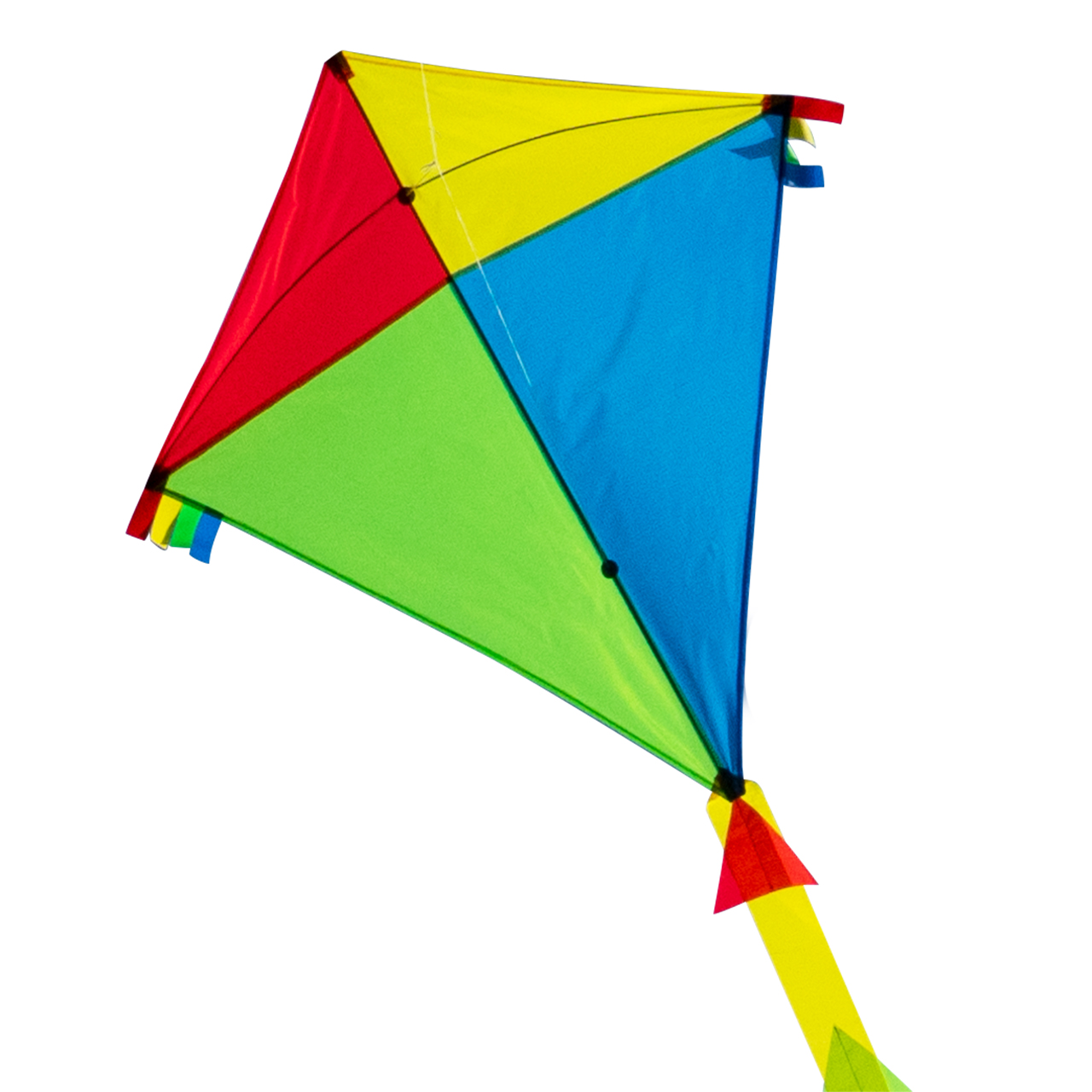 Einleiner Flugdrachen Großer Kinder-Drachen SUPER-DRACHEN Rainbow Flyer XL 
