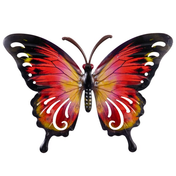 Wanddeko Metall 37cm Butterfly ORA ALBATROS (4Stk)